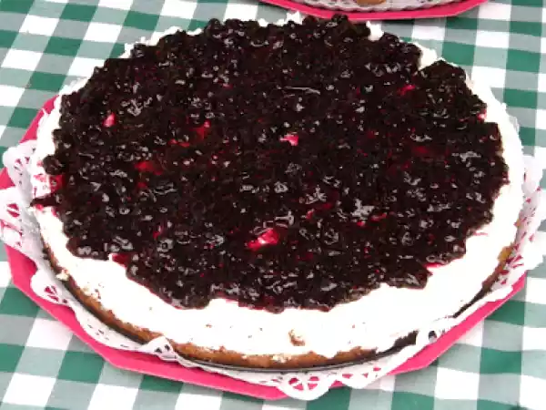 Receita Cheesecake de frutos silvestres