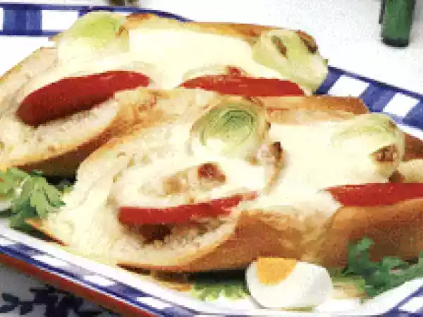 Receita Francesinha de atum gratinada
