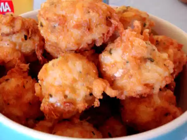 Receita Bolinho de arroz e peixe
