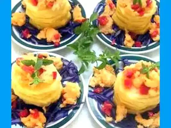 Receita Canapé de batata