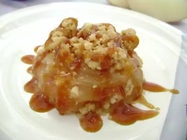 Receita Torta crocante de maça com caramelo