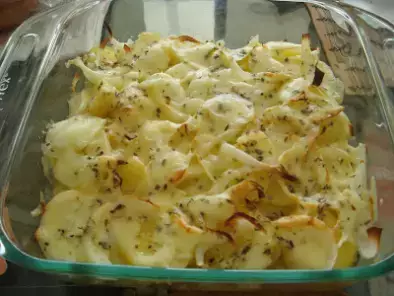Receita Batatas gratinadas com cebola