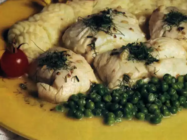 Receita Medalhões de pescada escalfados