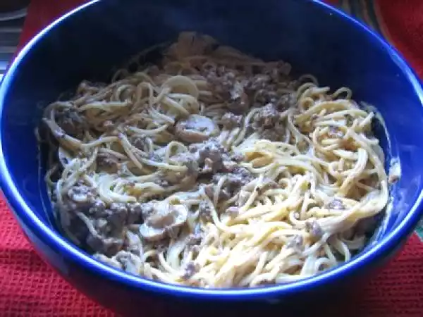 Receita Esparguete à bolonhesa com cogumelos