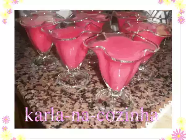 Receita Gelatina com iogurte