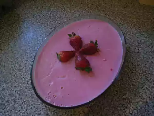 Receita Pudim de três cores.