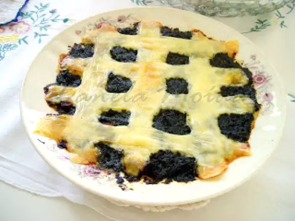 Receita Espinafre ao forno com queijo quadriculado