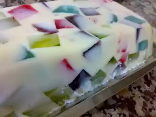 Receita Gelatina mosaico
