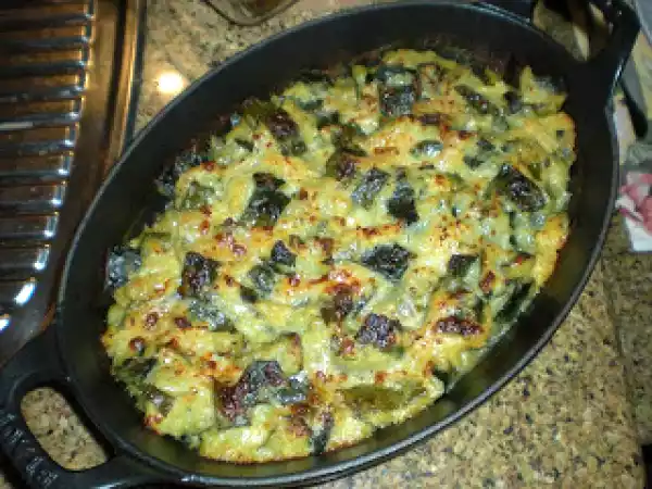 Receita Gratinado de courgettes com peitos de frango