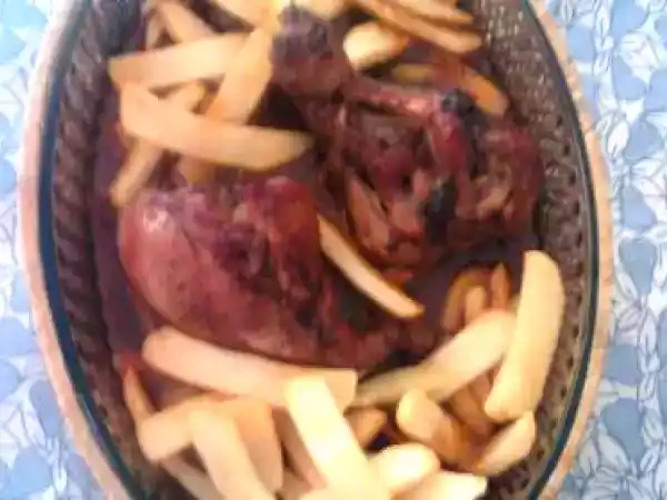 Receita Perna de perú com tomilho da lau