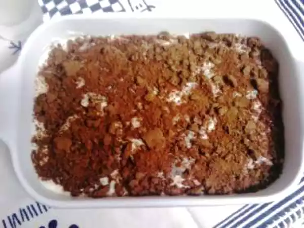 Receita Semi-frio com bolachas mulatas