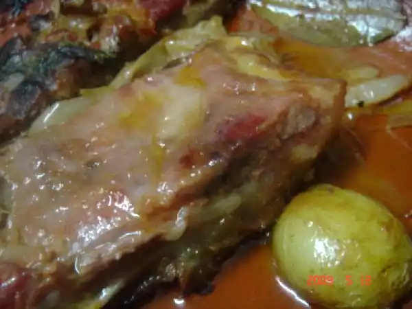 Receita Cachaço de porco assado no forno