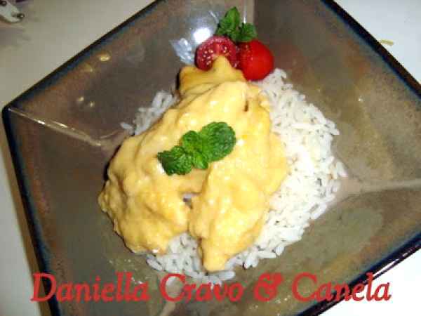 Receita Filé de frango ao creme de requeijão e milho