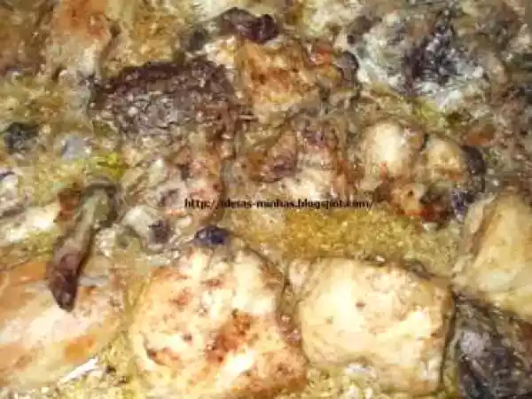 Receita Frango com leite de coco