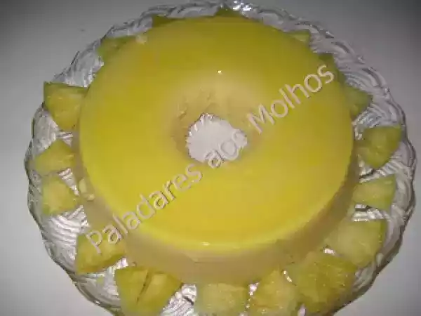 Receita Bavaroise de ananás - dia amarelo