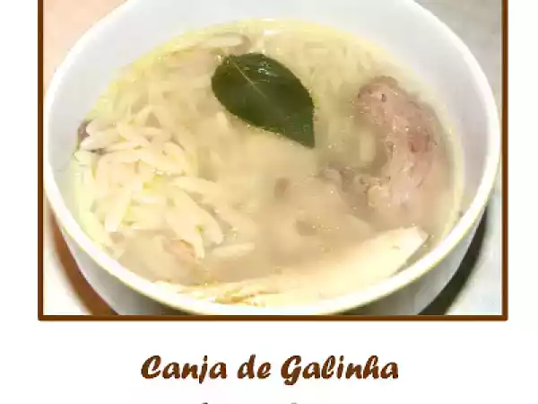 Receita Canja de galinha (caseira)