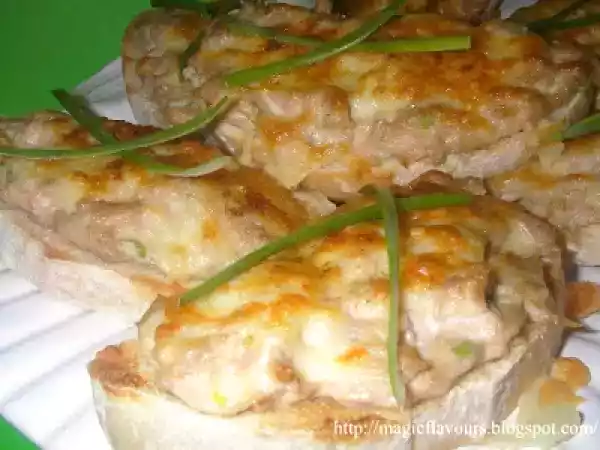 Receita Tostas de atum