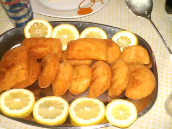 Receita Rissóis de bacalhau