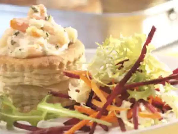 Receita Camarões em caixas de massa folhada