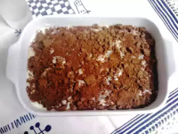 Receita Semi-frio com bolachas mulatas
