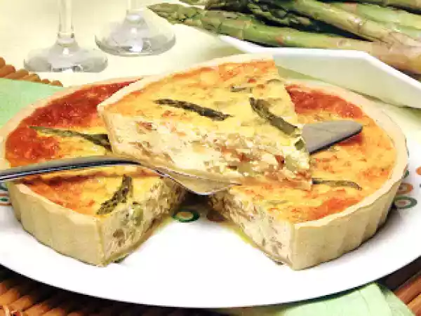 Receita Quiche de espargos verdes