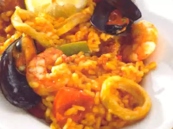 Receita Risotto de marisco e chouriço