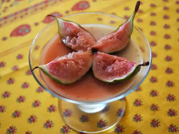 Receita Panna cotta de figo