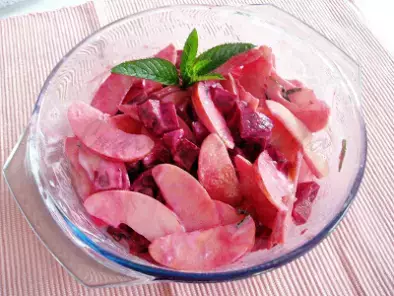 Receita Salada exótica de beterraba em dia cor de rosa