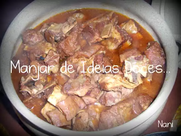 Receita Costela mindinha de vitela á nani