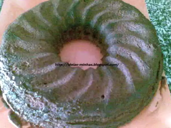 Receita Bolo de mousse de chocolate no microondas