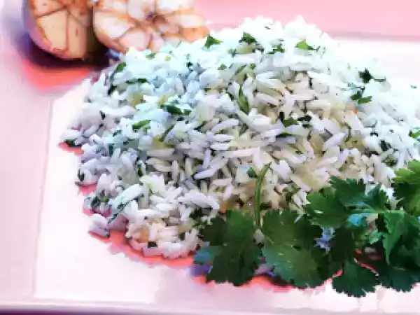 Receita Arroz de coentros