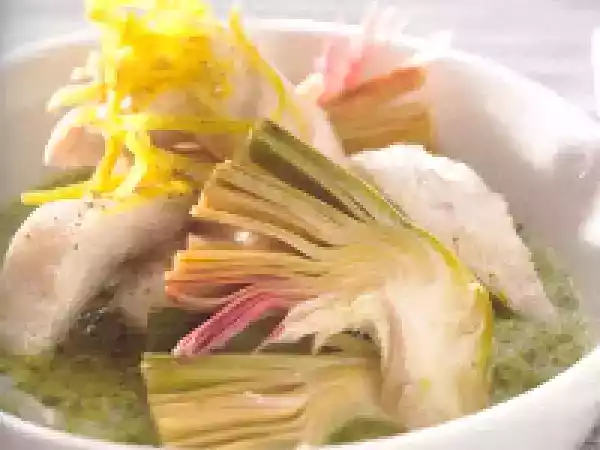 Receita Frango com limão em molho de aipo