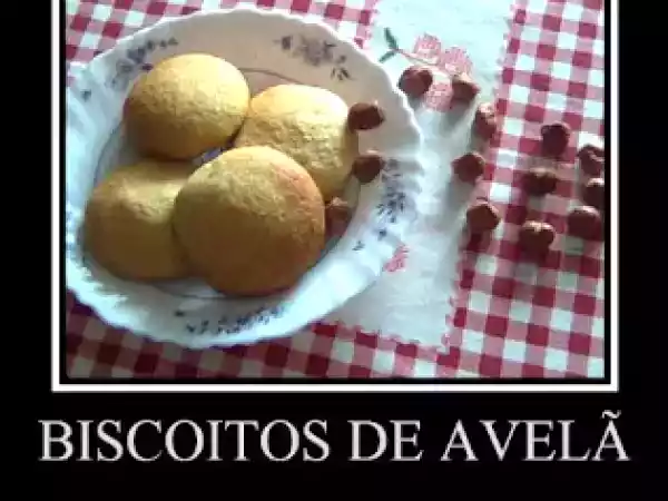 Receita Biscoitos de avelã