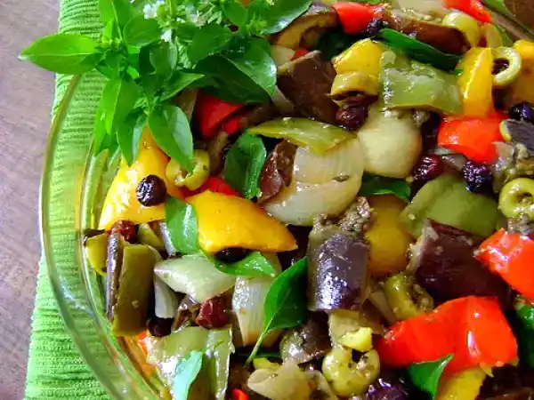 Receita Salada de berinjela