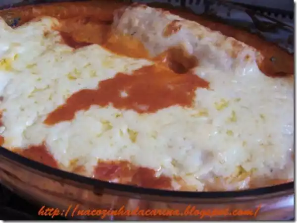 Receita Canelones de salsicha