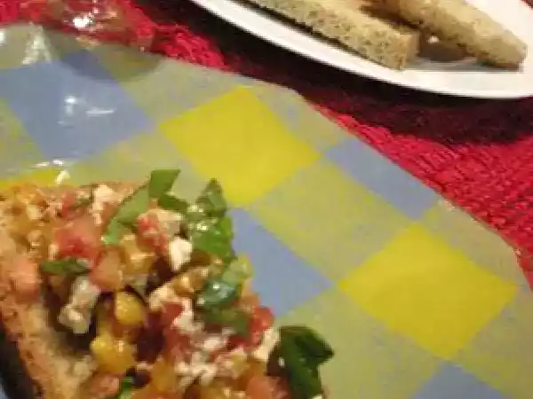Receita Bruschetta de tofu