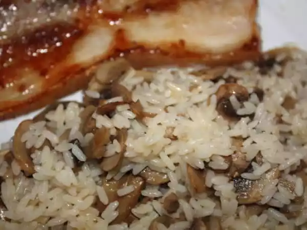 Receita Arroz de cogumelos