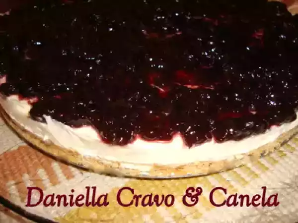 Receita Cheesecake de amoras