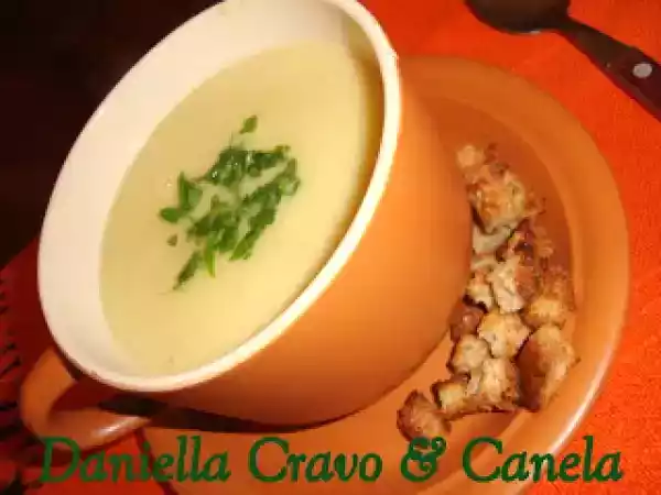 Receita Creme de alho-poró e couve-flor