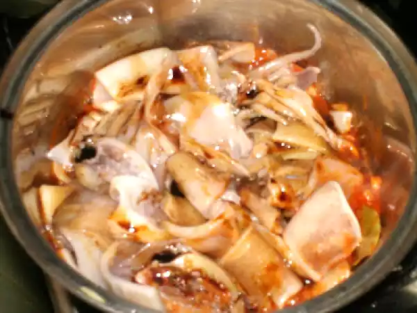 Receita Lulas gisadas com molho de soja