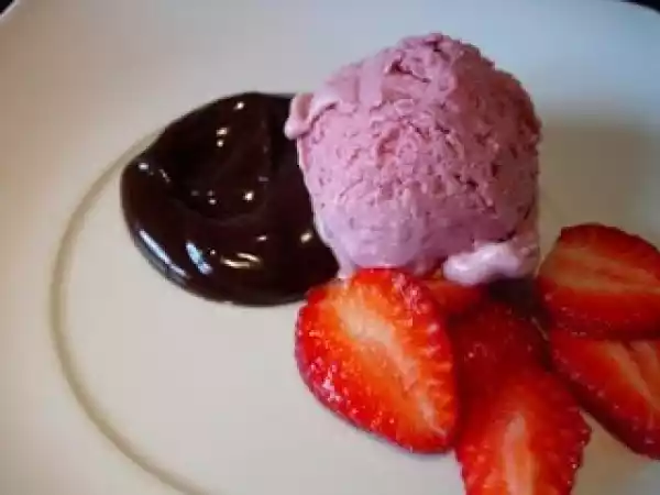 Receita Gelado de framboesa