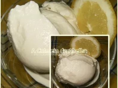 Receita Gelado de iogurte e limão - dia branco / white day