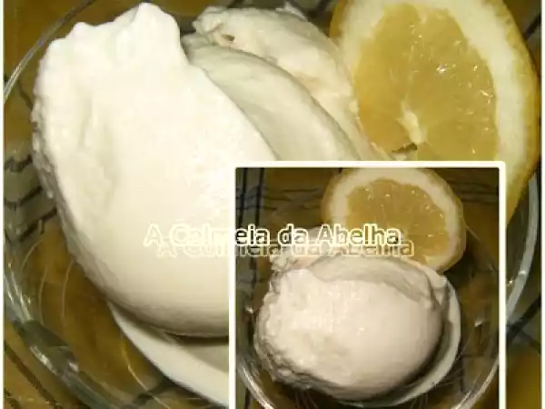 Receita Gelado de iogurte e limão - dia branco / white day