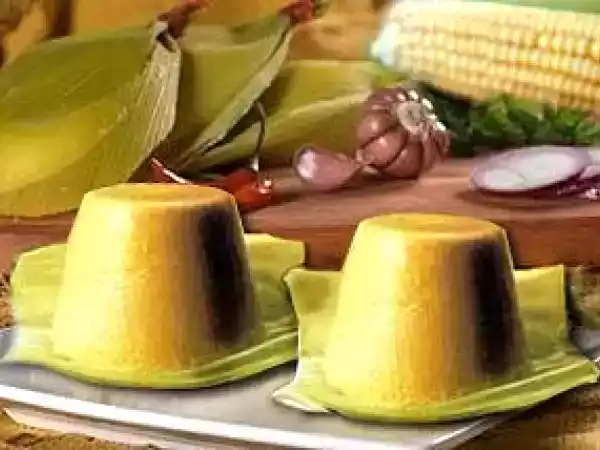 Receita Mousse salgada de milho verde