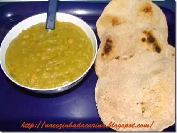 Receita Dal e chapati