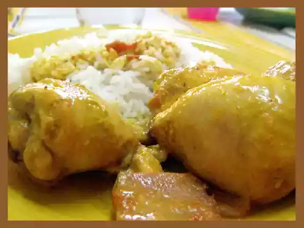 Receita Frango com caril