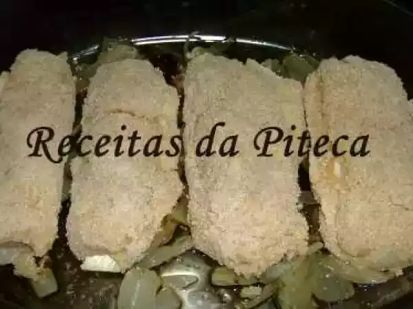 Receita Lombos de pescada com queijo no forno