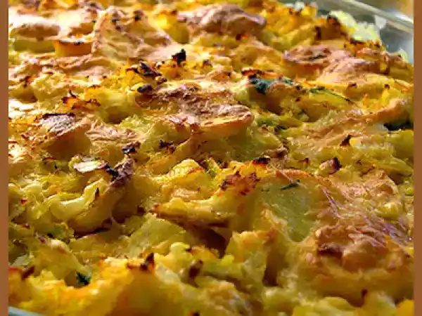 Receita Bacalhau gratinado