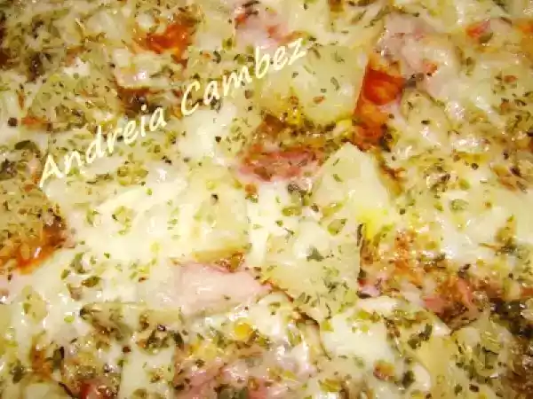 Receita Bimby - pizza exótica