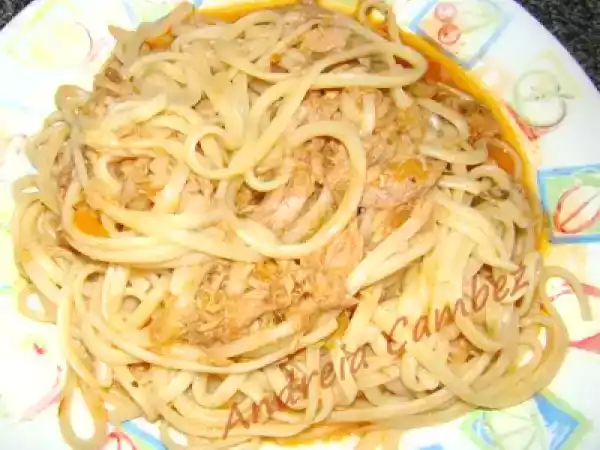 Receita Fussioncook - massa com atum (ultra-rápida)